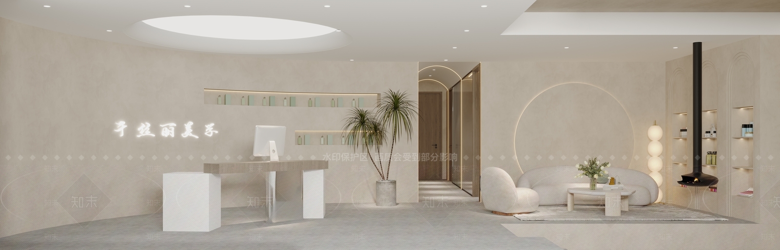 现代美容院3D模型下载【ID:1162033575】