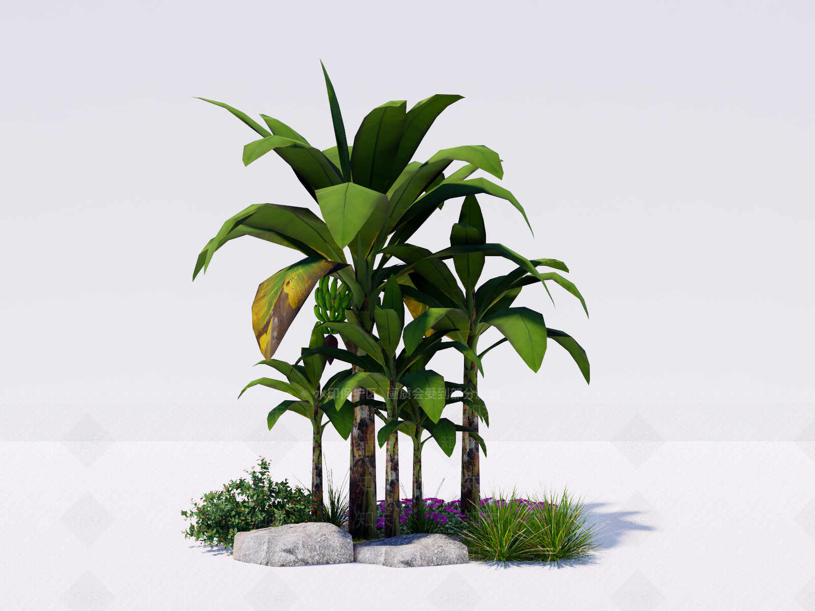 香蕉树SU模型下载【ID:1162034474】