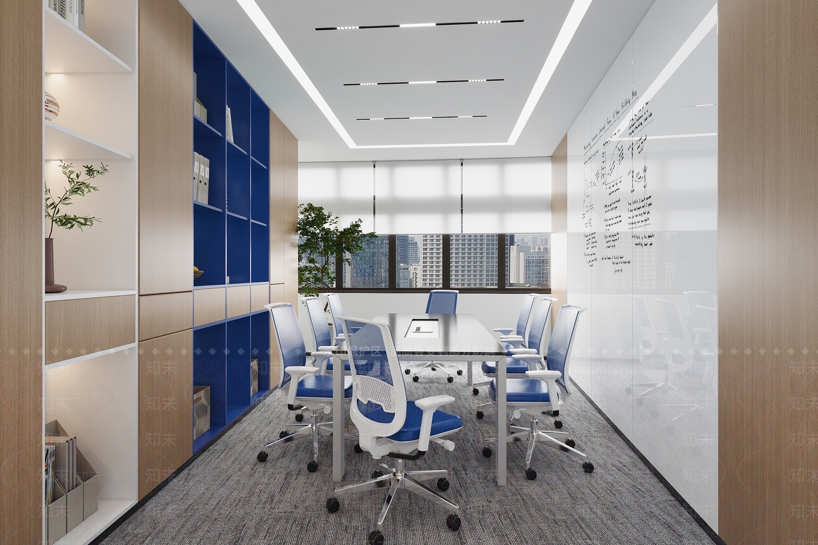 多功能会议室3D模型下载【ID:1162036404】