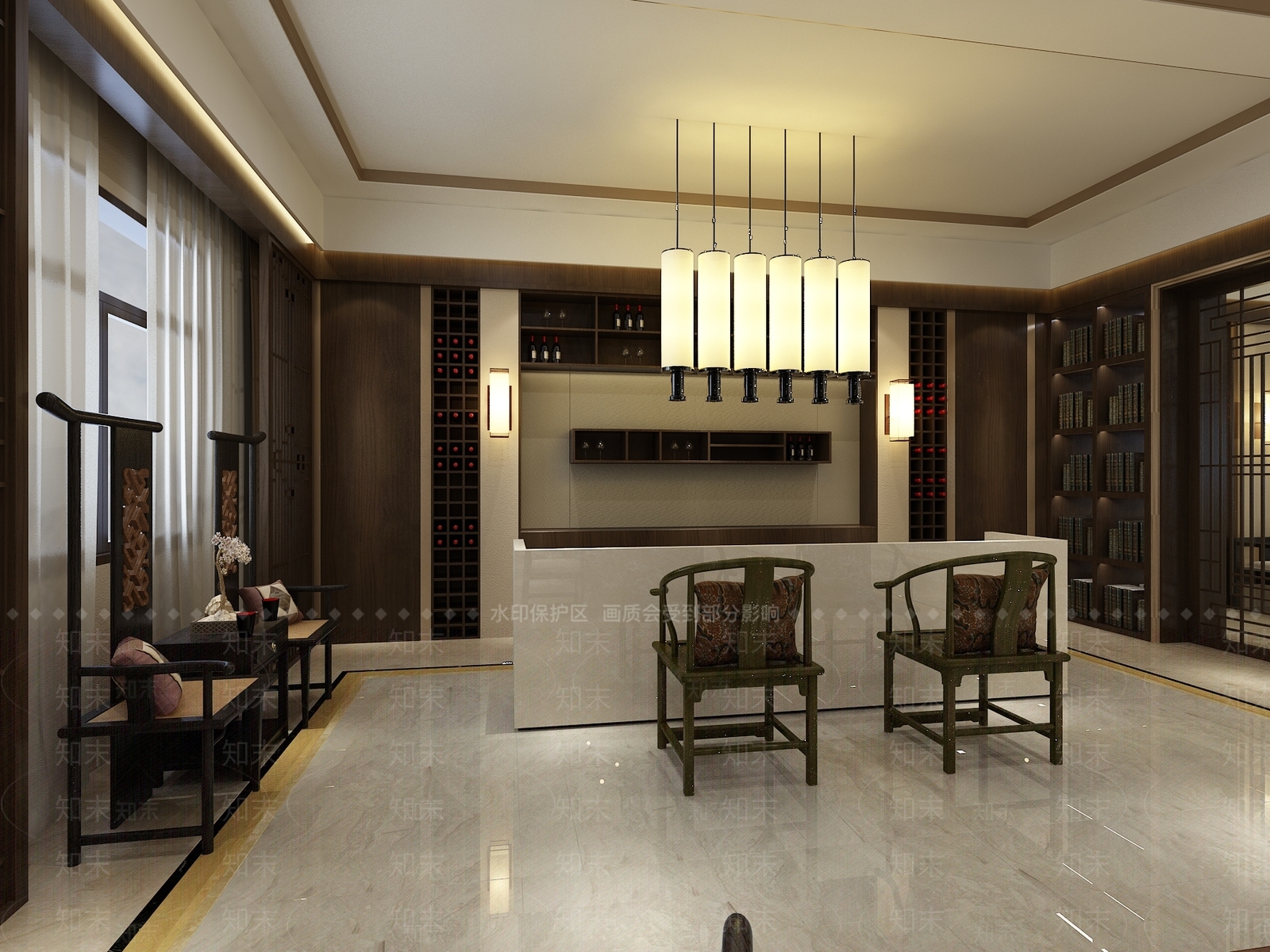 会所吧台013D模型下载【ID:1162040979】
