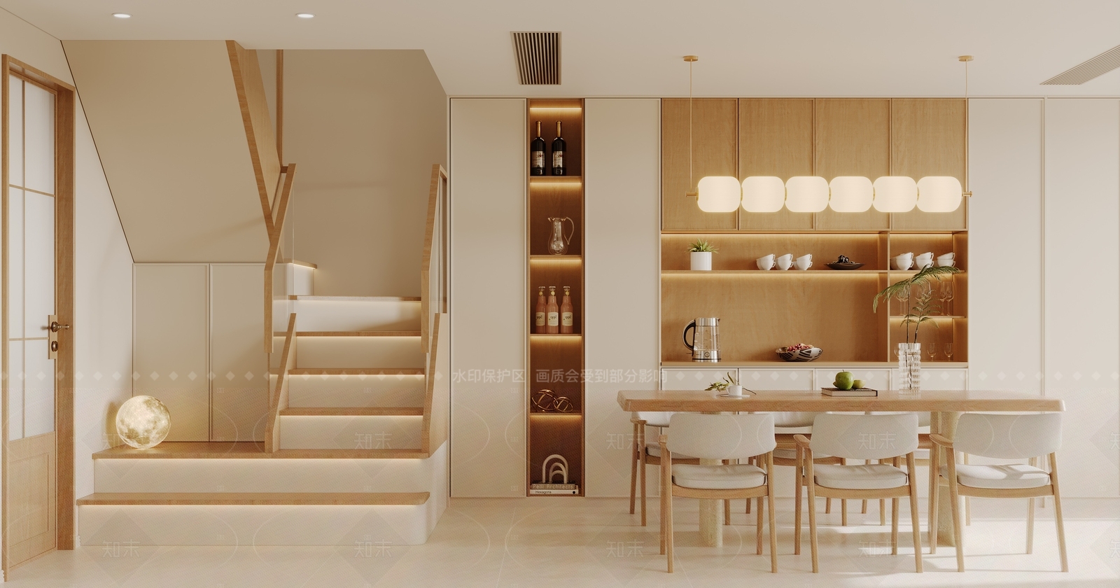 家居餐厅3D模型下载【ID:1214608315】