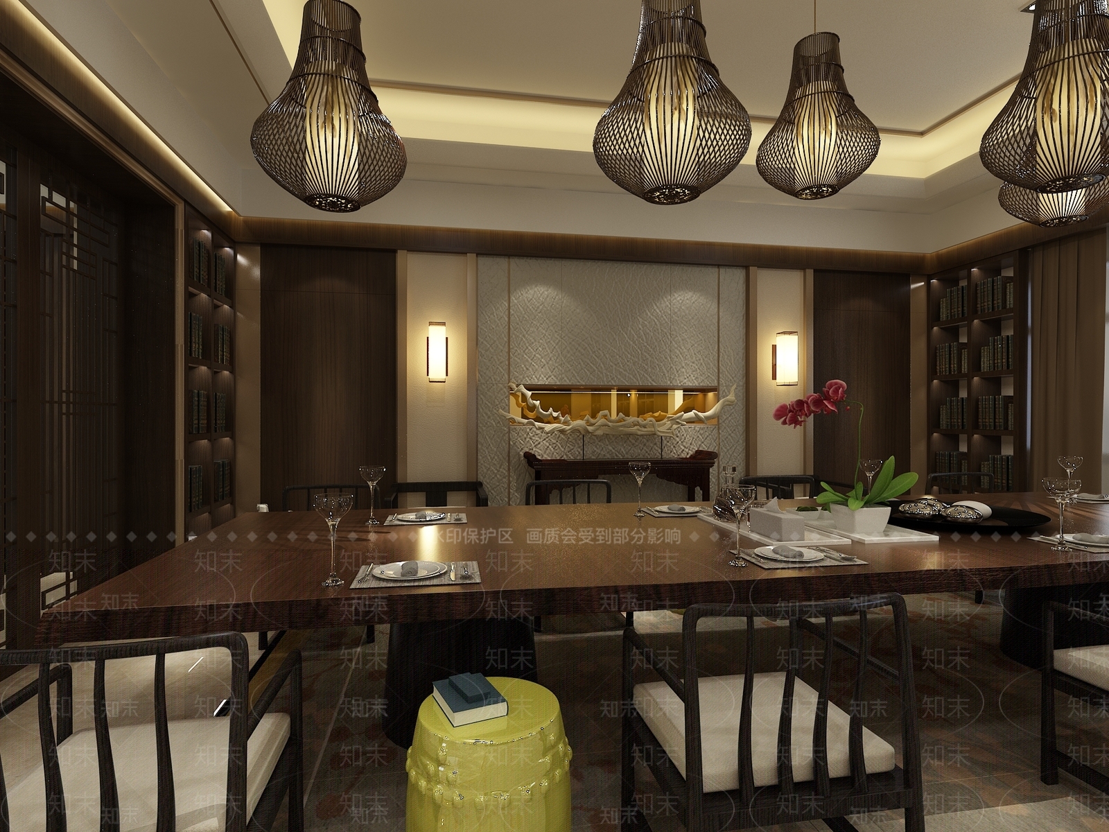 会所餐厅023D模型下载【ID:1162041444】