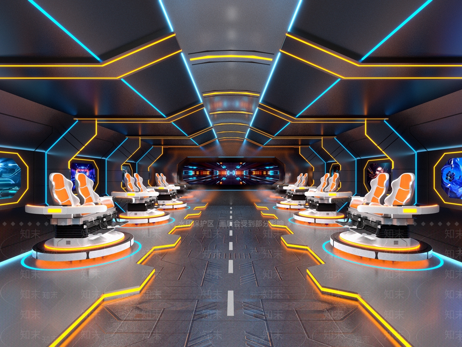 VR展厅3D模型下载【ID:1162045483】