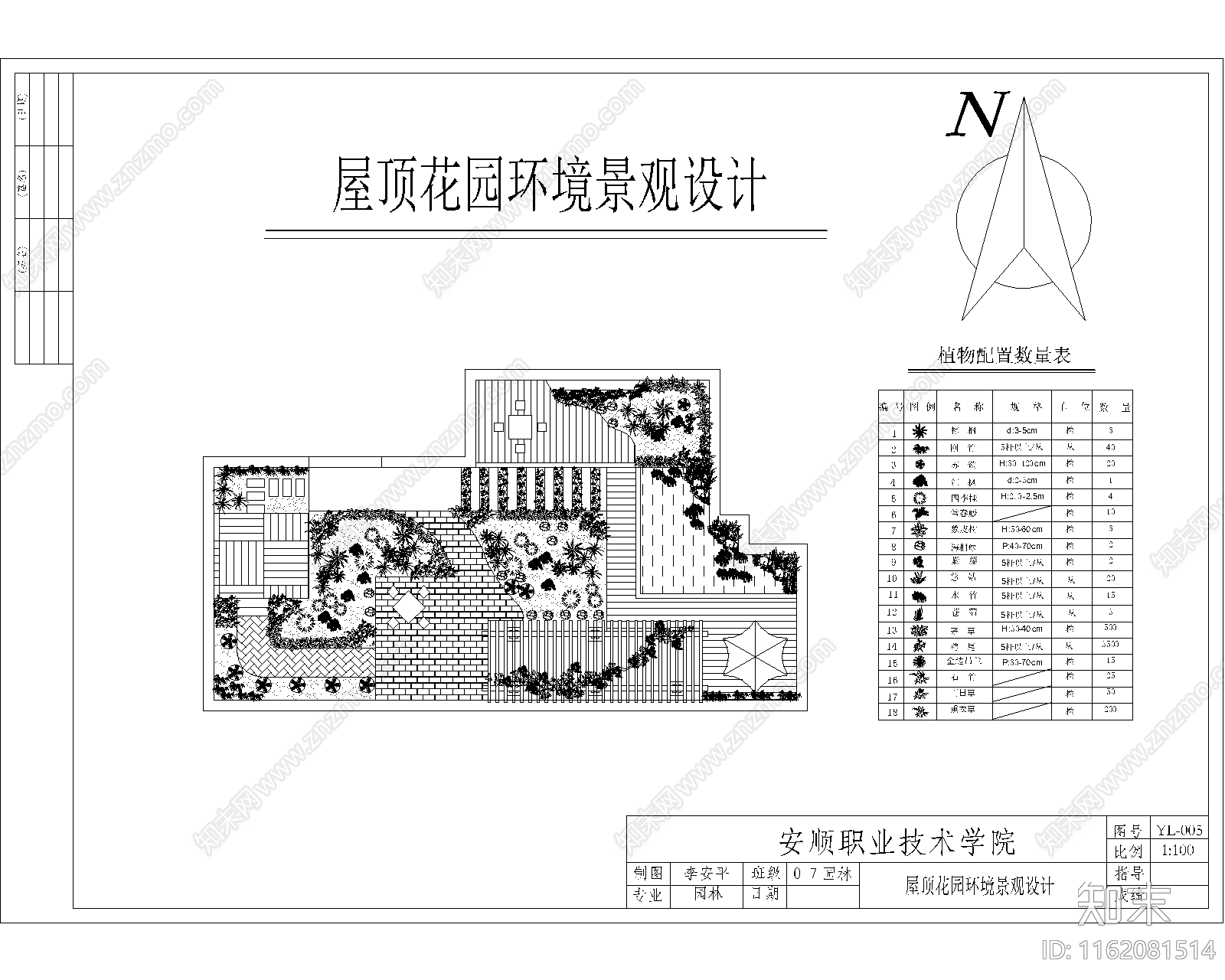 花园庭院平面图合集cad施工图下载【ID:1162081514】