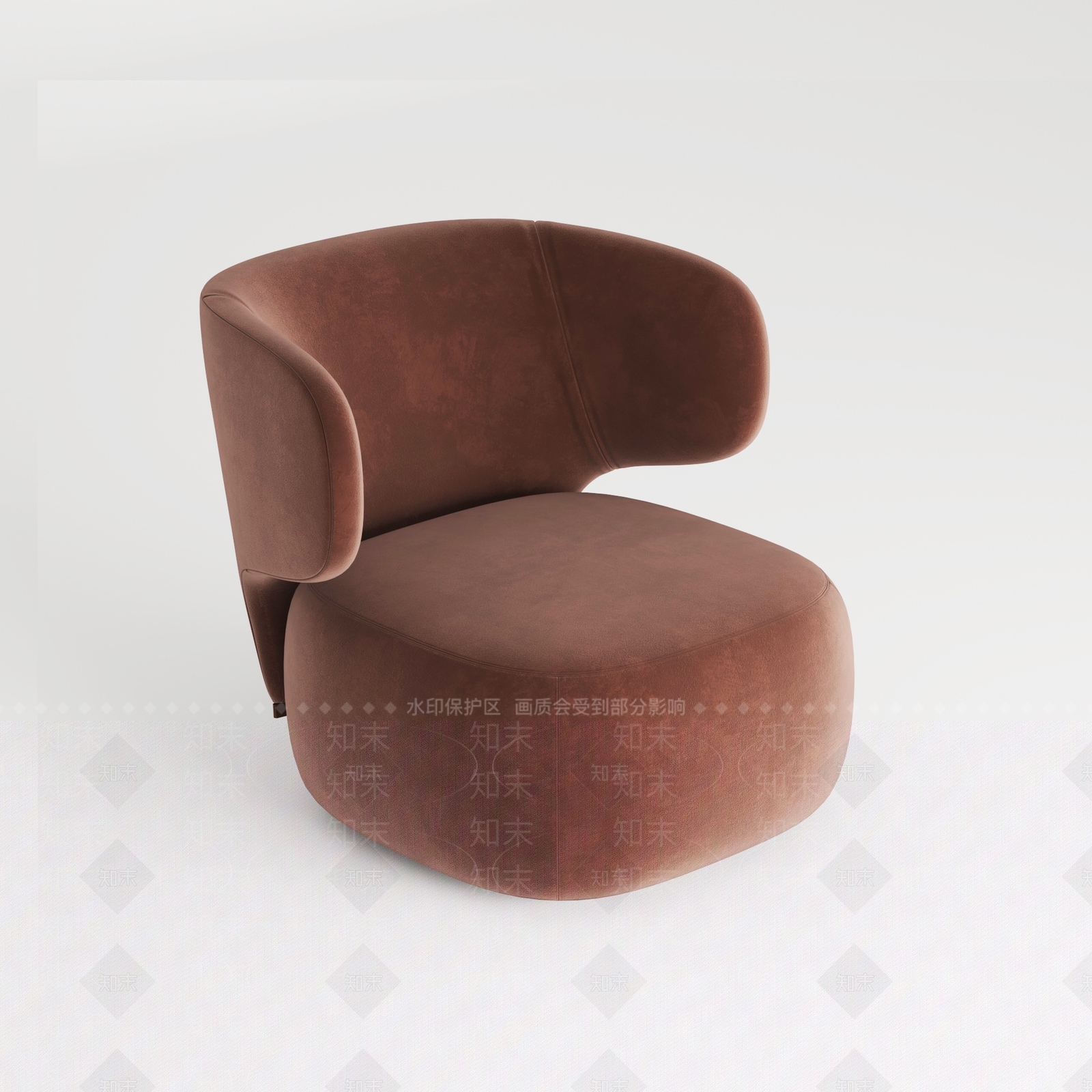 现代单人沙发椅3D模型下载【ID:1162046880】