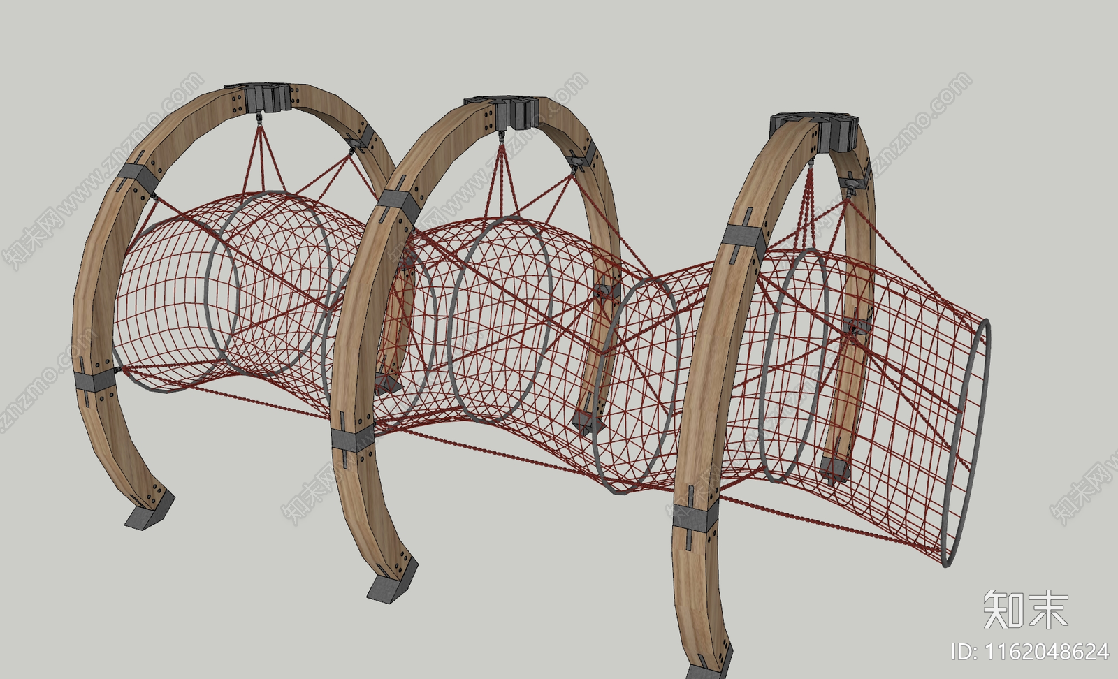 儿童游乐钻洞设备SU模型下载【ID:1162048624】