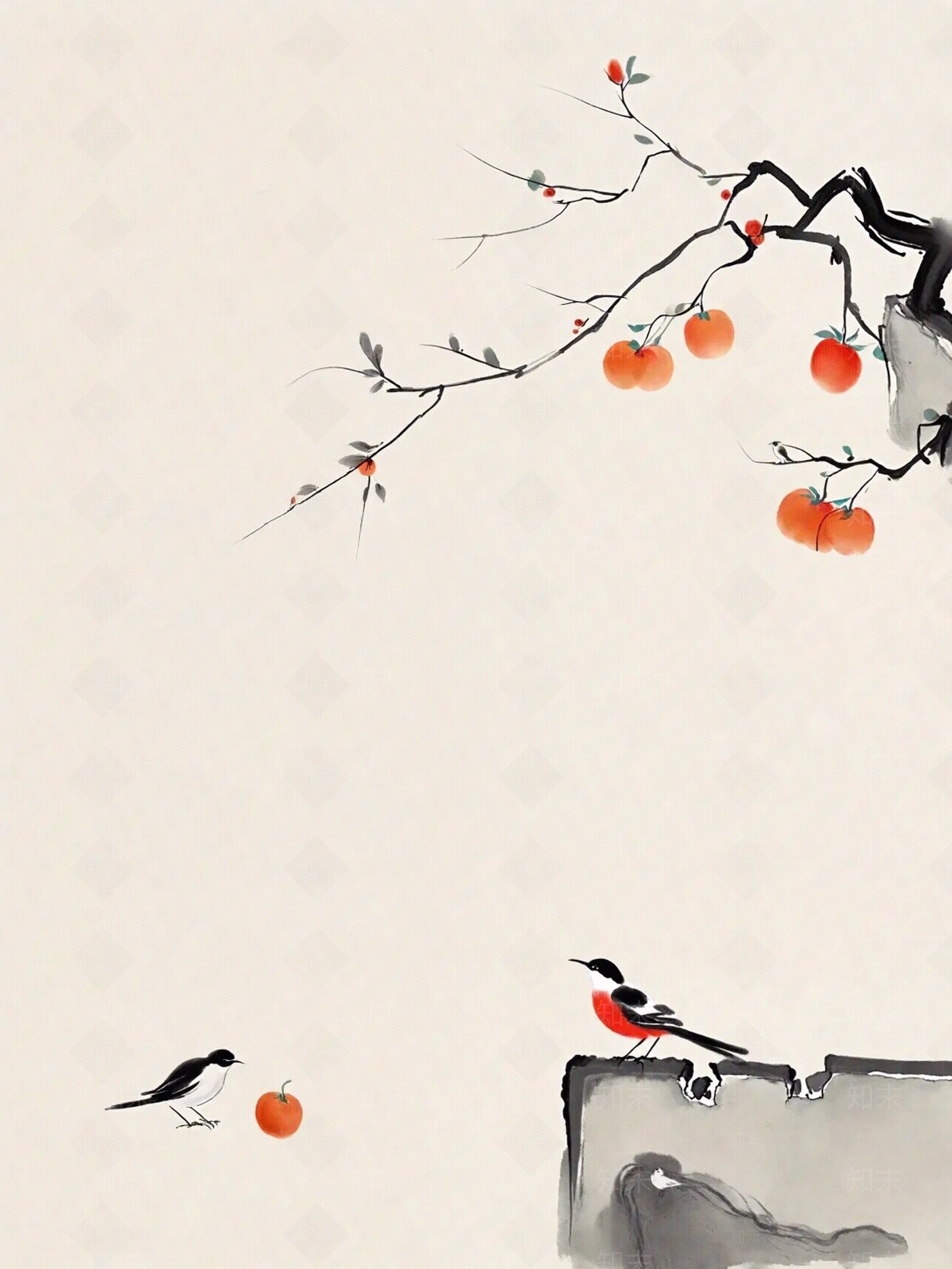 中式禅意壁纸贴图下载【ID:1162048448】