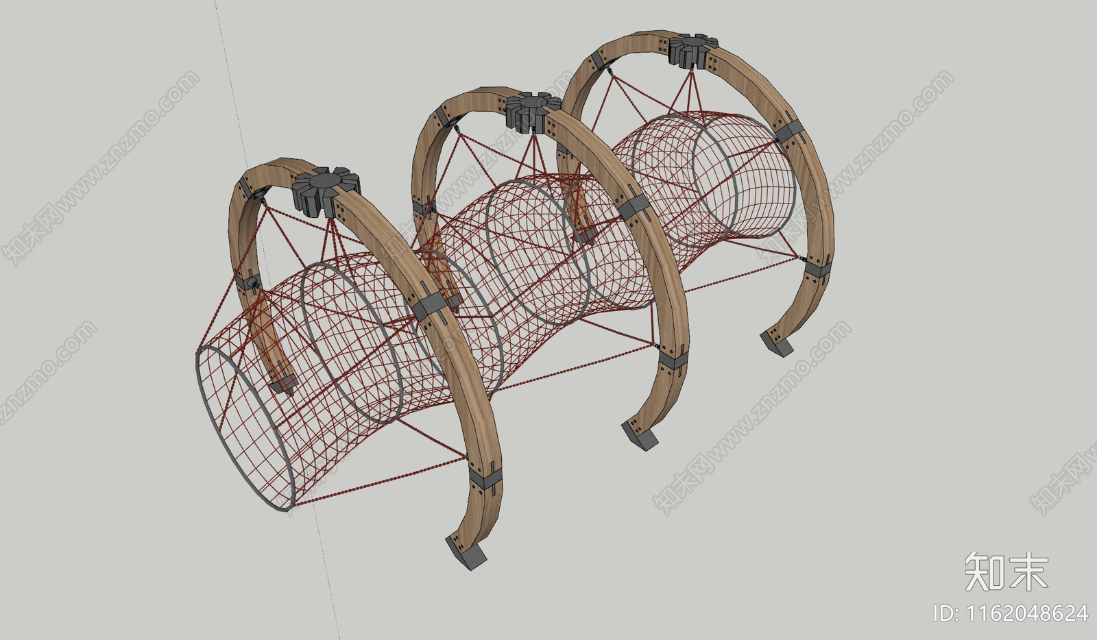儿童游乐钻洞设备SU模型下载【ID:1162048624】