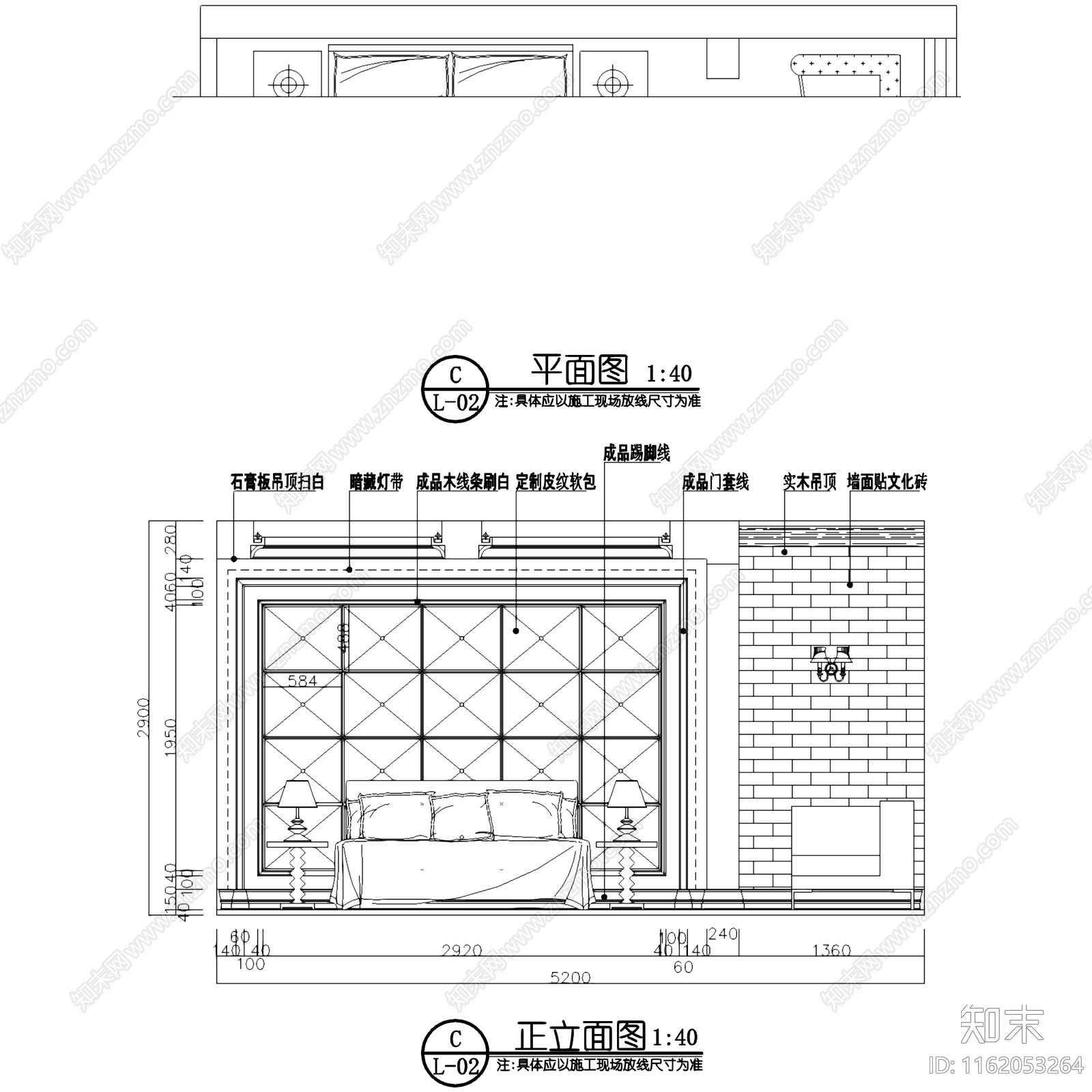 美式田园风三层别墅室内家装cad施工图下载【ID:1162053264】