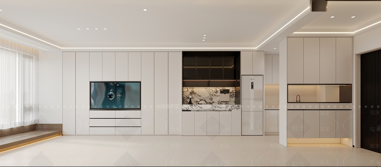 现代家具客厅3D模型下载【ID:1162054402】