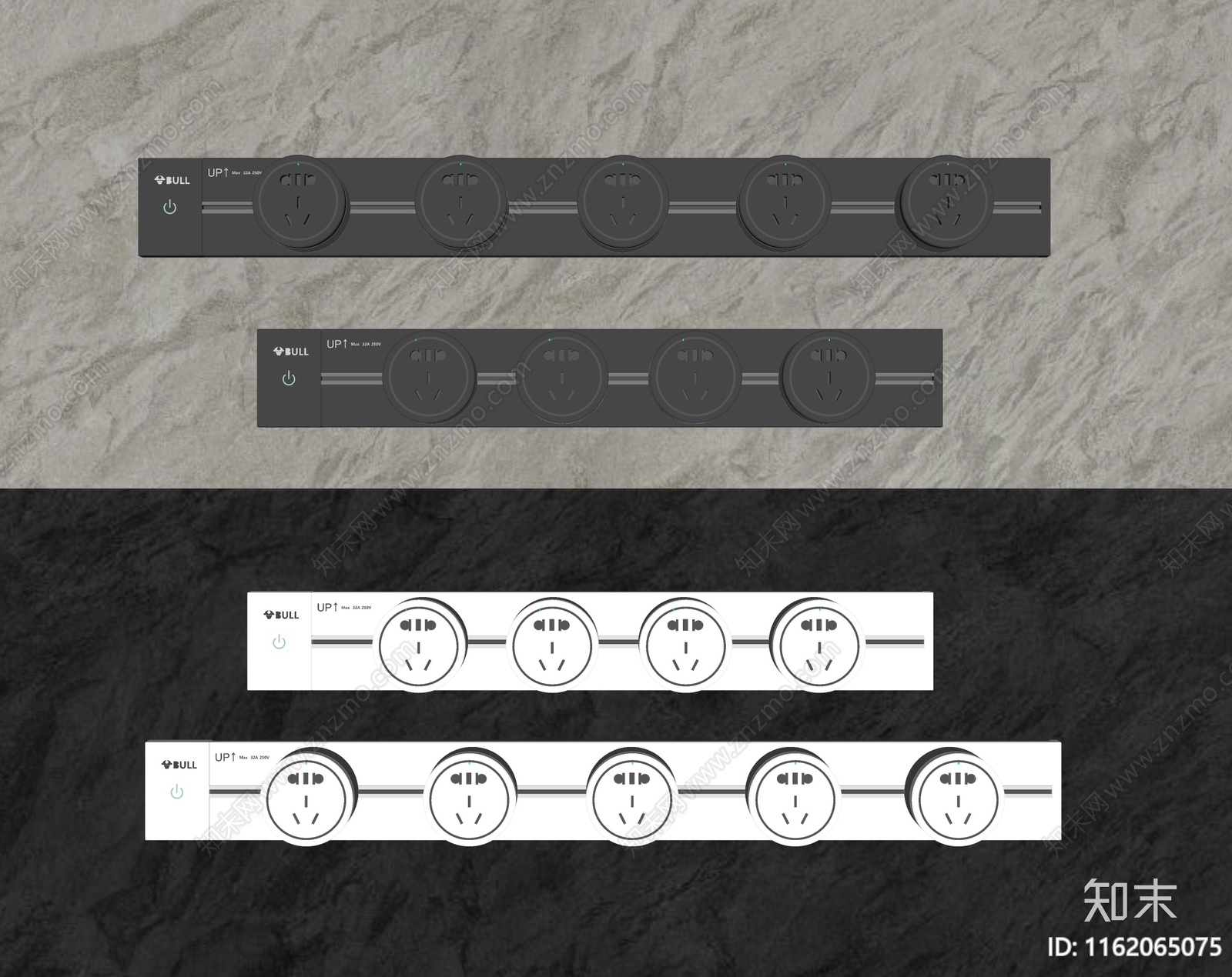 现代插座组合SU模型下载【ID:1162065075】