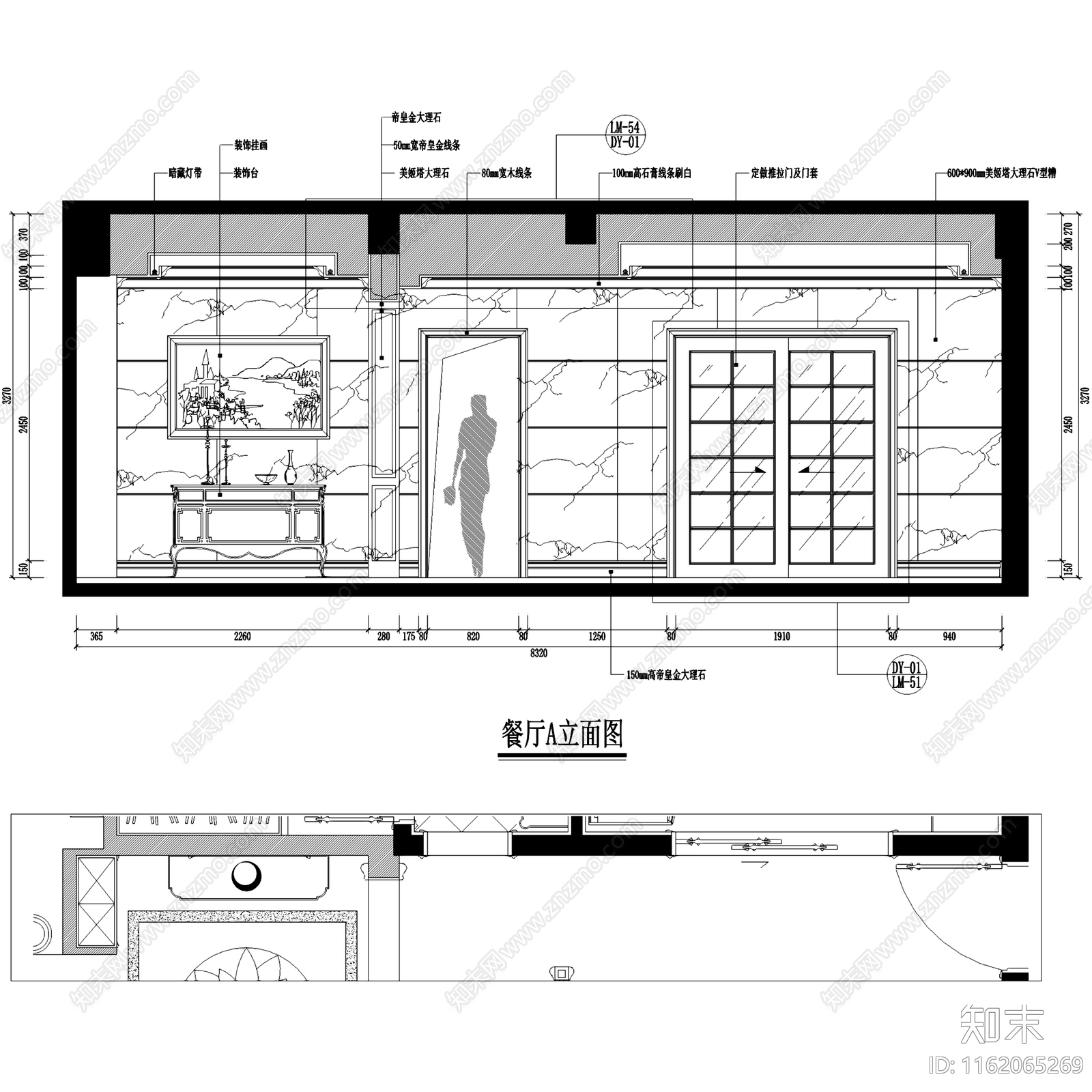 欧式简欧千亿山庄凝香园三层别墅室内家装cad施工图下载【ID:1162065269】