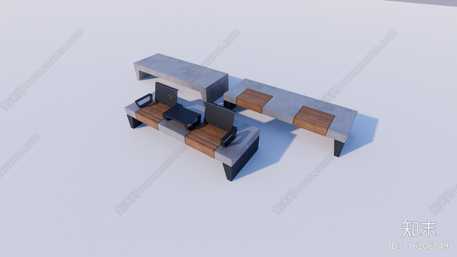 公园长椅长凳SU模型下载【ID:1162068491】