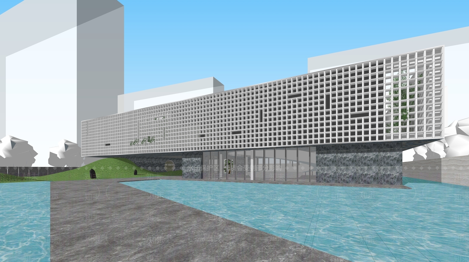 现代售楼处SU模型下载【ID:1162077165】
