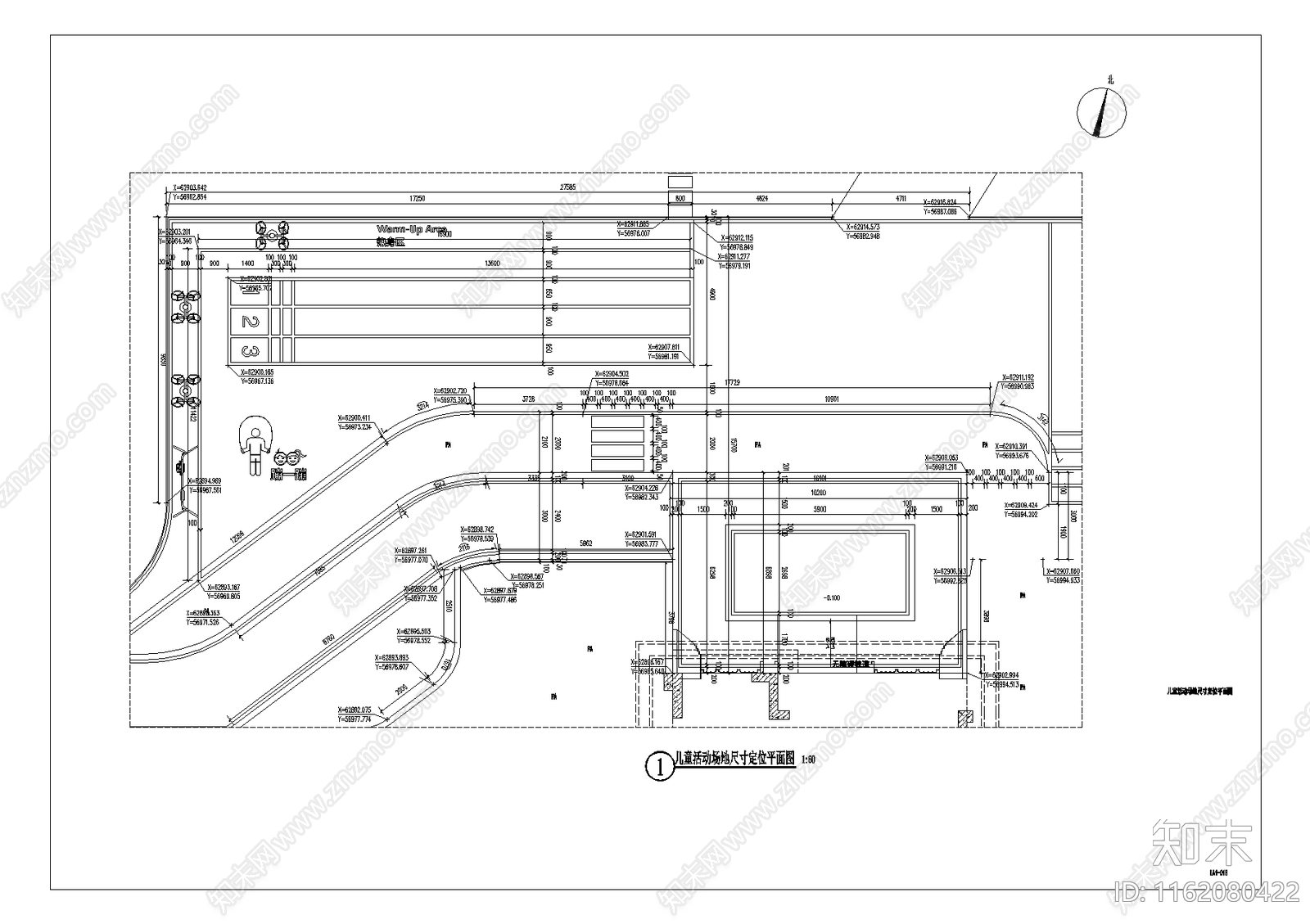 儿童活动cad施工图下载【ID:1162080422】