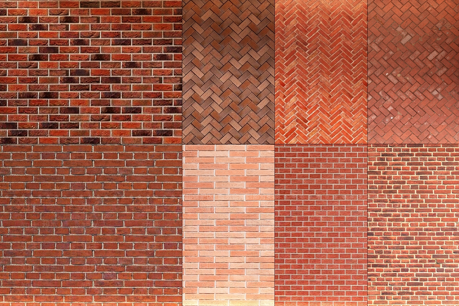 现代红砖墙面3D模型下载【ID:1162081525】