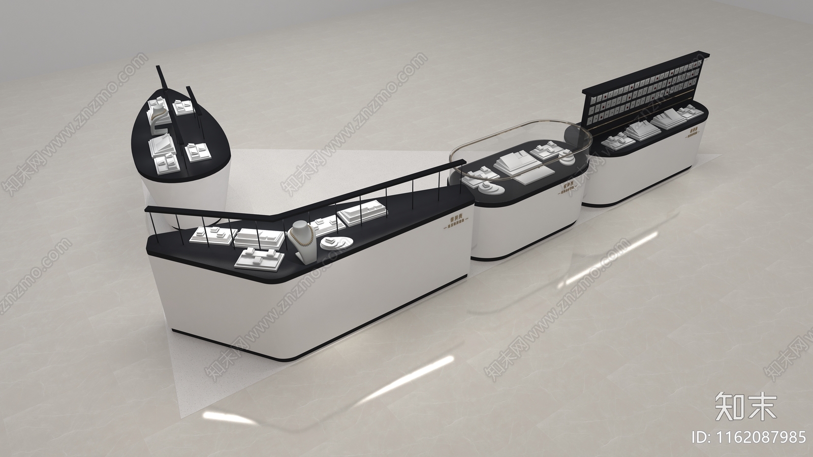 现代珠宝首饰店3D模型下载【ID:1162087985】