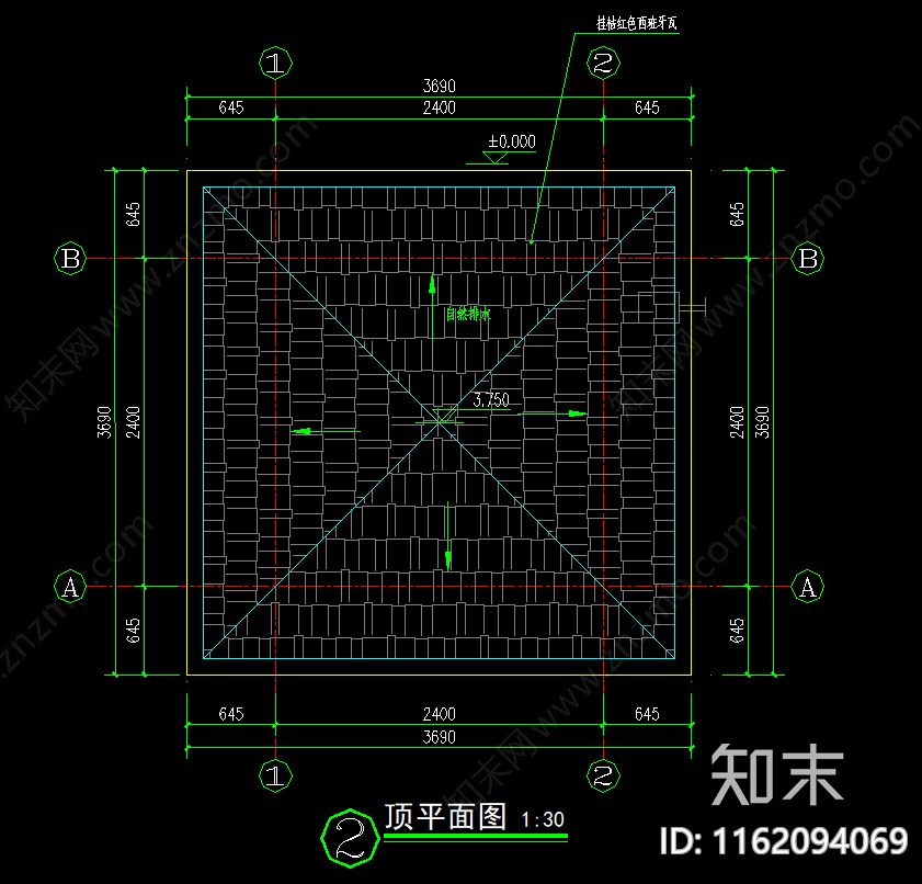 保安亭建施cad施工图下载【ID:1162094069】