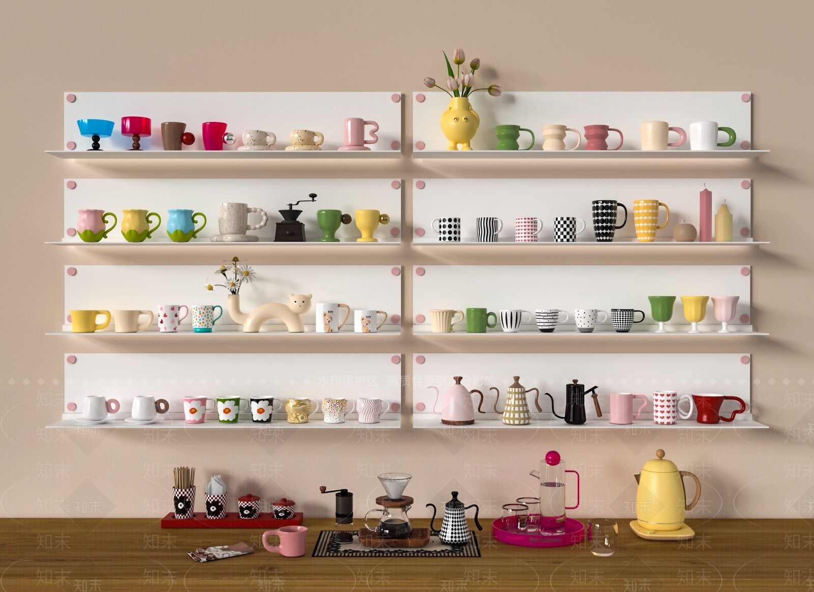 现代杯子3D模型下载【ID:1162094759】