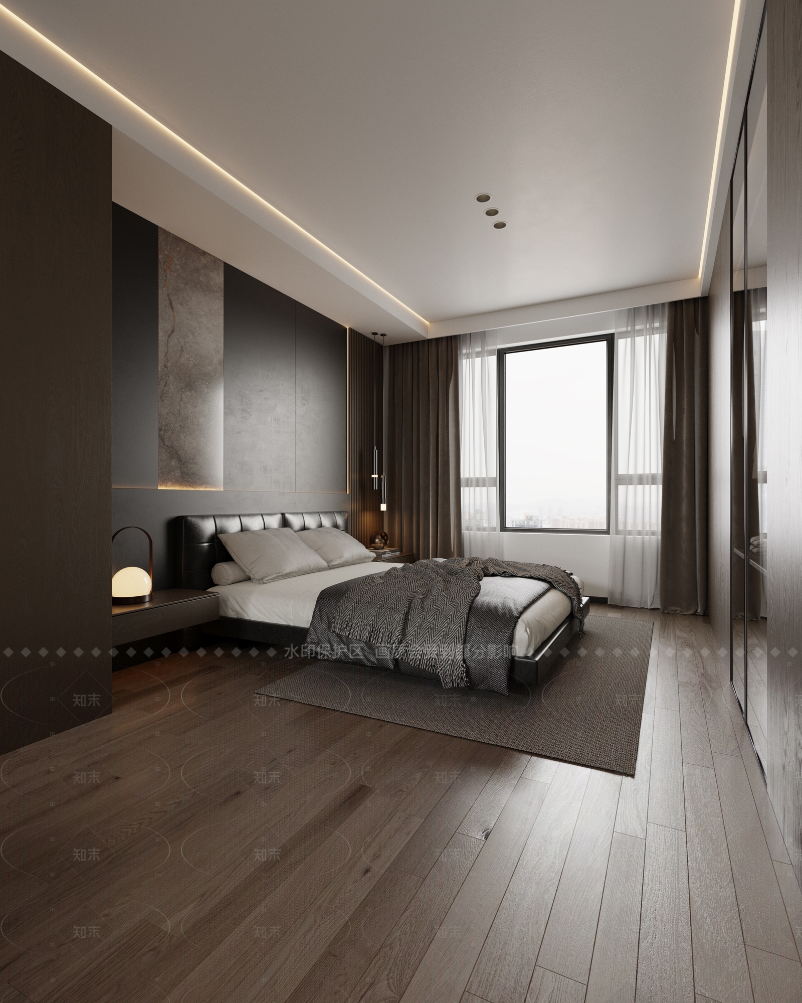 现代衣帽间3D模型下载【ID:1214609446】