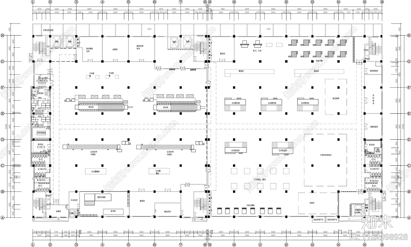 厂房生产车间施工图下载【ID:1162098928】