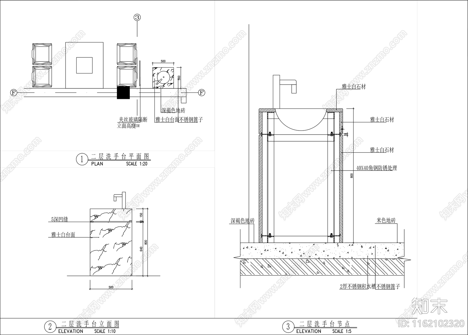 1000㎡中式火锅店全cad施工图下载【ID:1162102320】