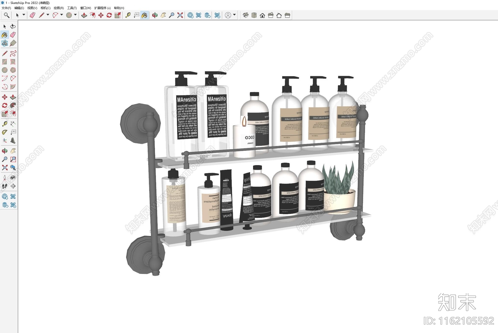 现代洗浴用品SU模型下载【ID:1162105592】