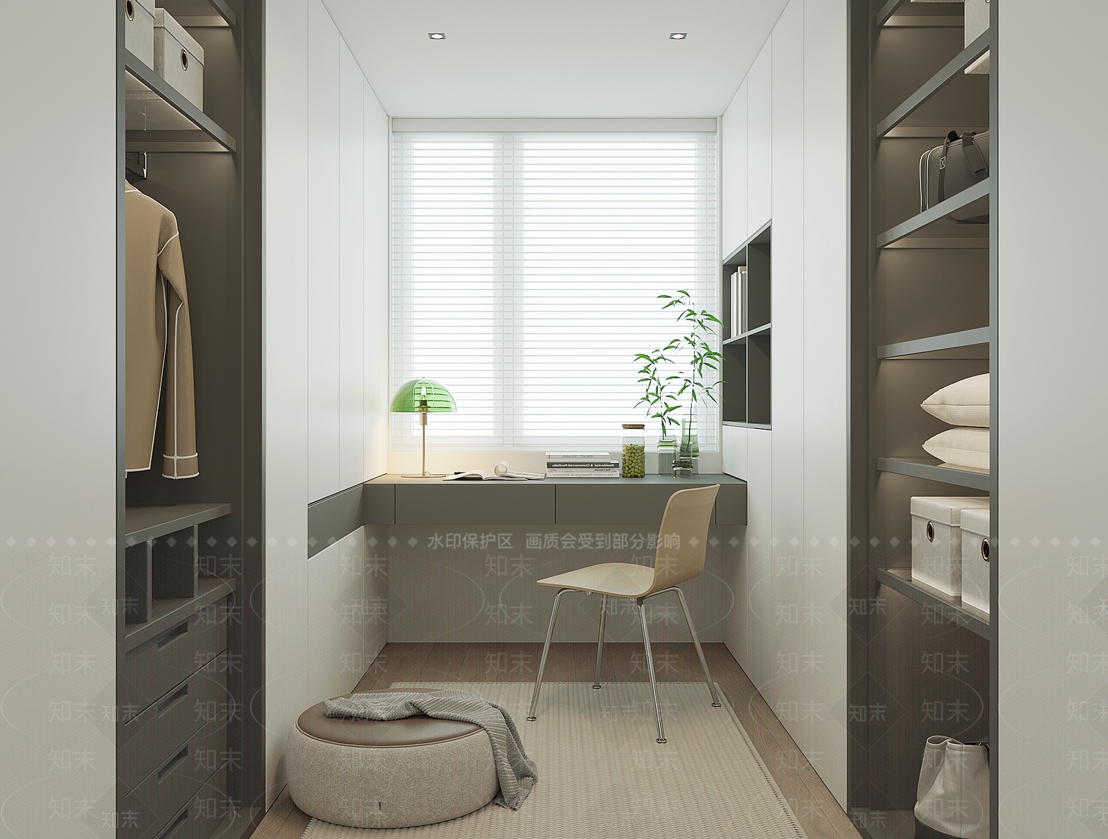 现代衣帽间SU模型下载【ID:1162106299】
