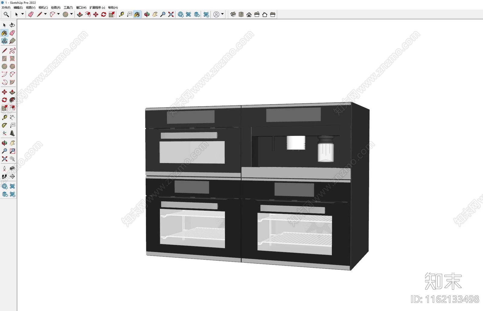 现代烤箱SU模型下载【ID:1162133498】