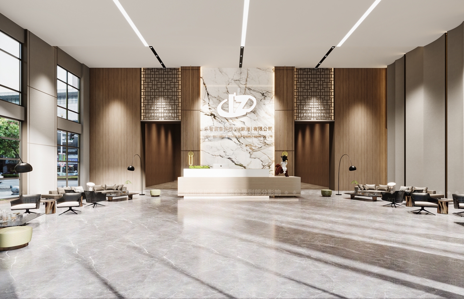 现代大厅3D模型下载【ID:1162120275】