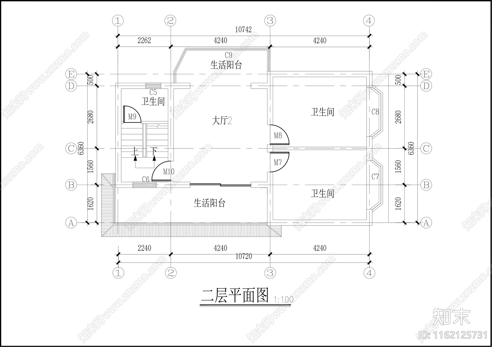 新中式别cad施工图下载【ID:1162125731】