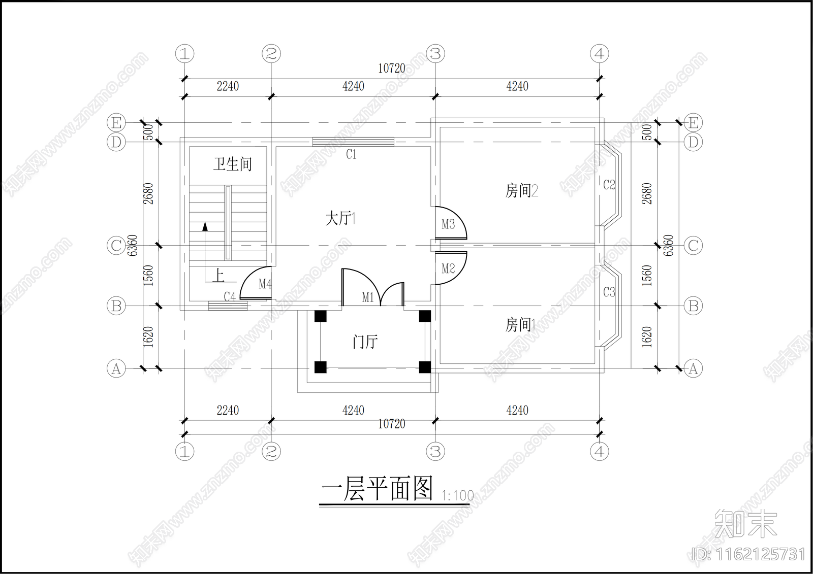 新中式别cad施工图下载【ID:1162125731】