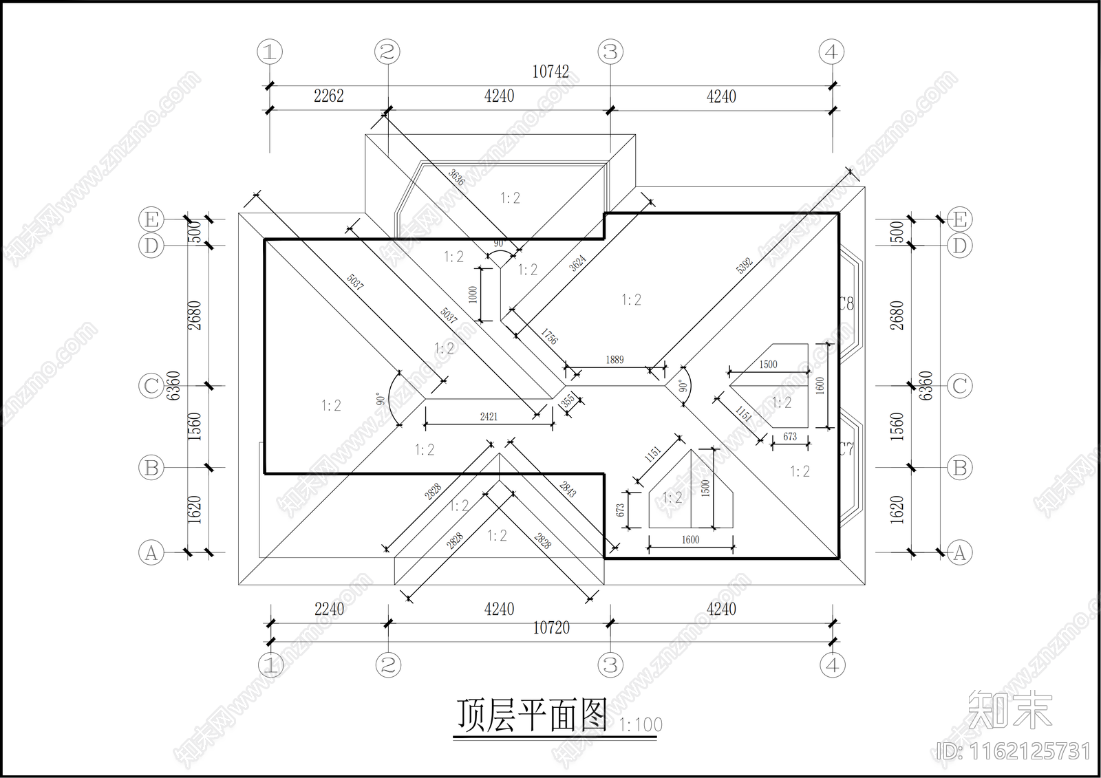 新中式别cad施工图下载【ID:1162125731】