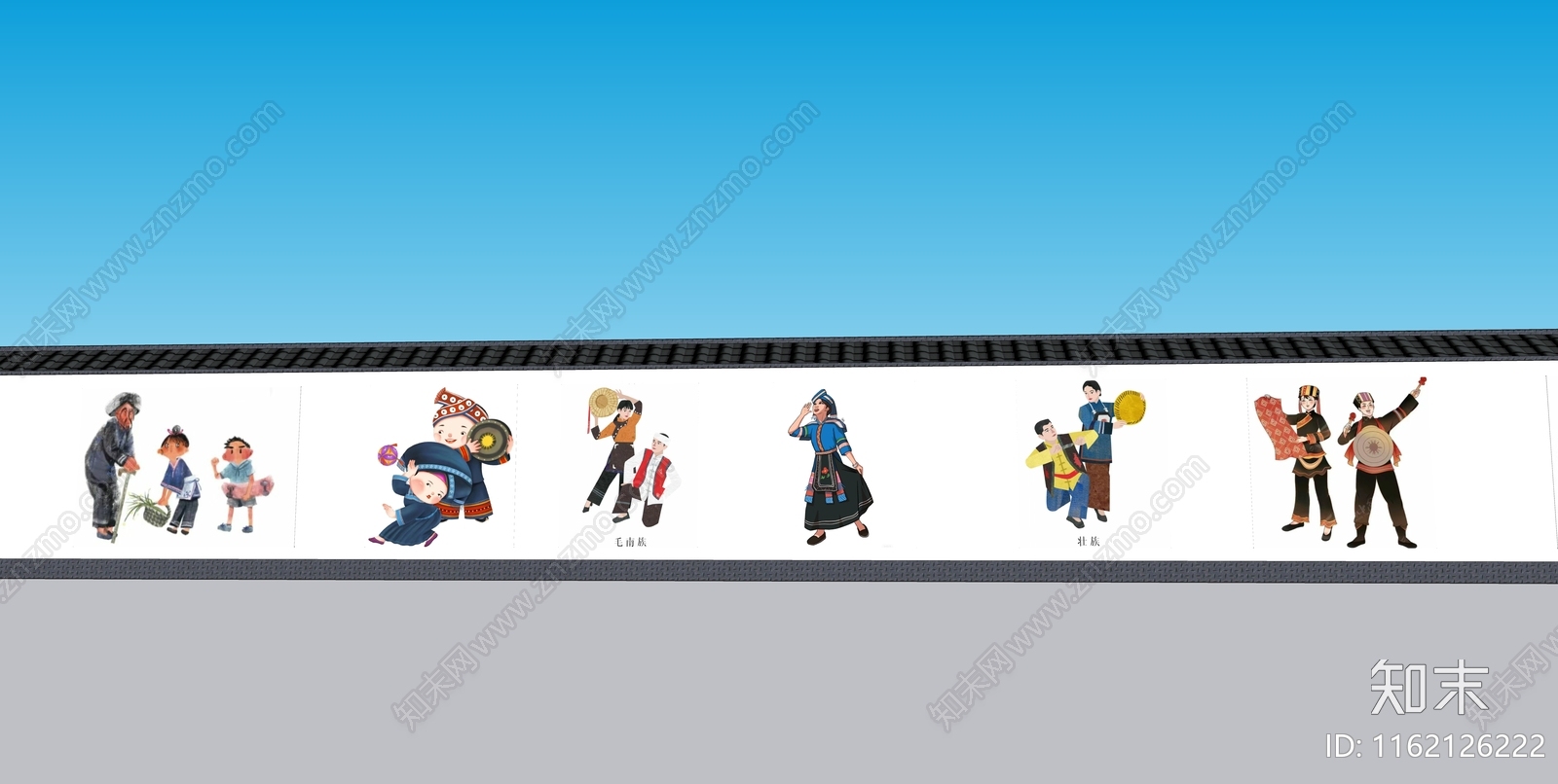 公园广场SU模型下载【ID:1162126222】