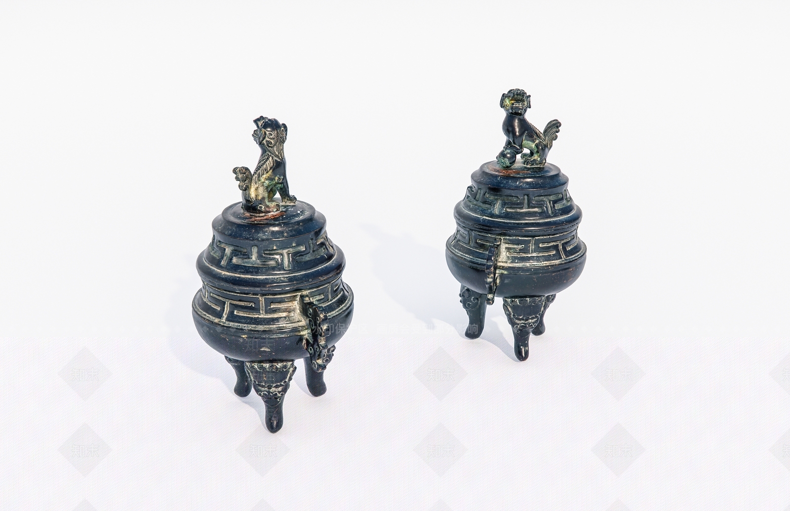 铜制焚香炉SU模型下载【ID:1162126887】