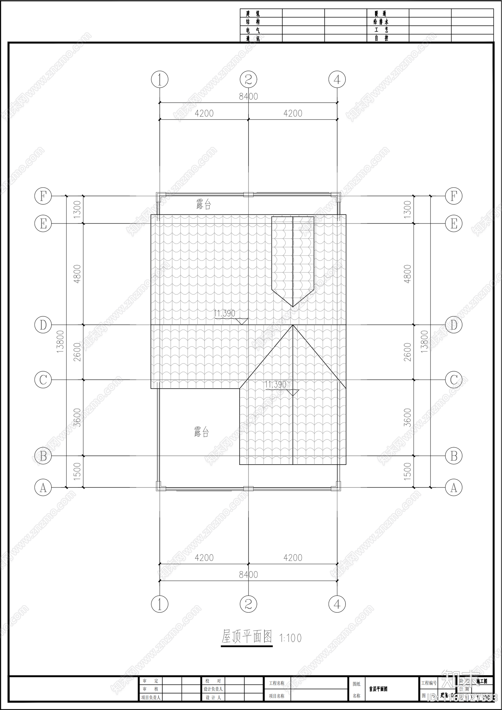 三层别cad施工图下载【ID:1162127533】