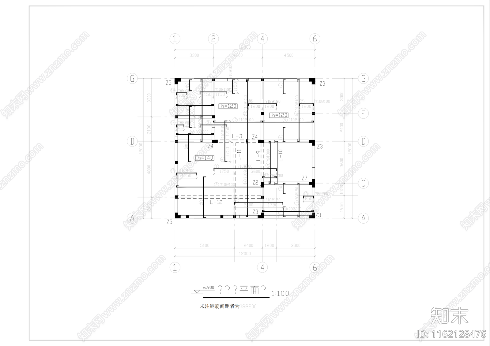 别墅筑设计图平立剖cad施工图下载【ID:1162128476】