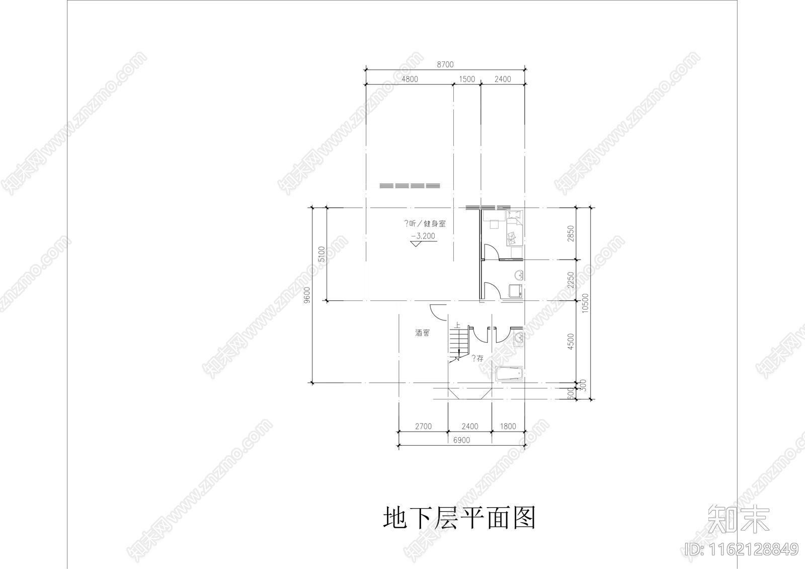 别院cad施工图下载【ID:1162128849】