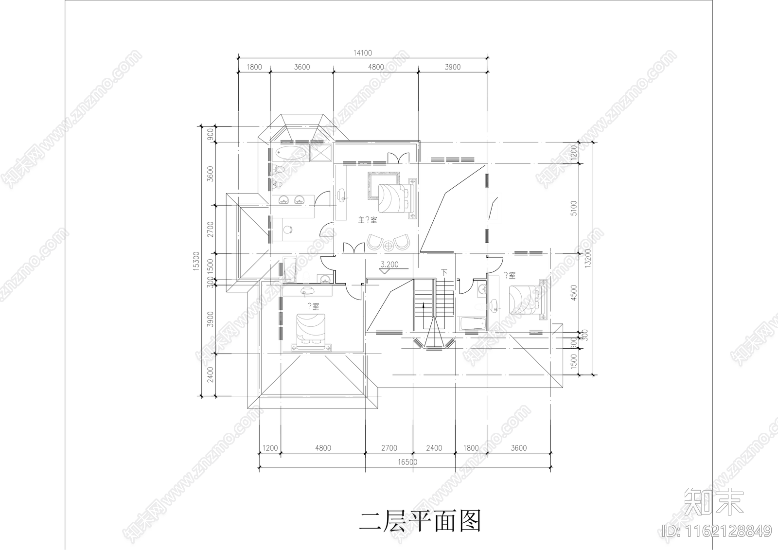 别院cad施工图下载【ID:1162128849】