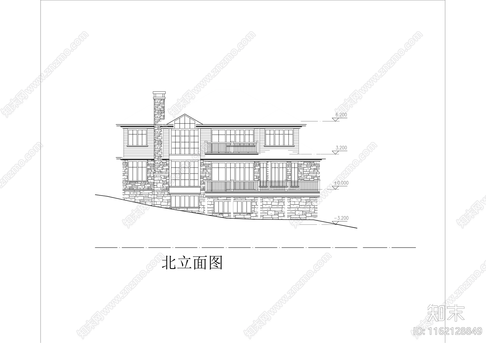 别院cad施工图下载【ID:1162128849】