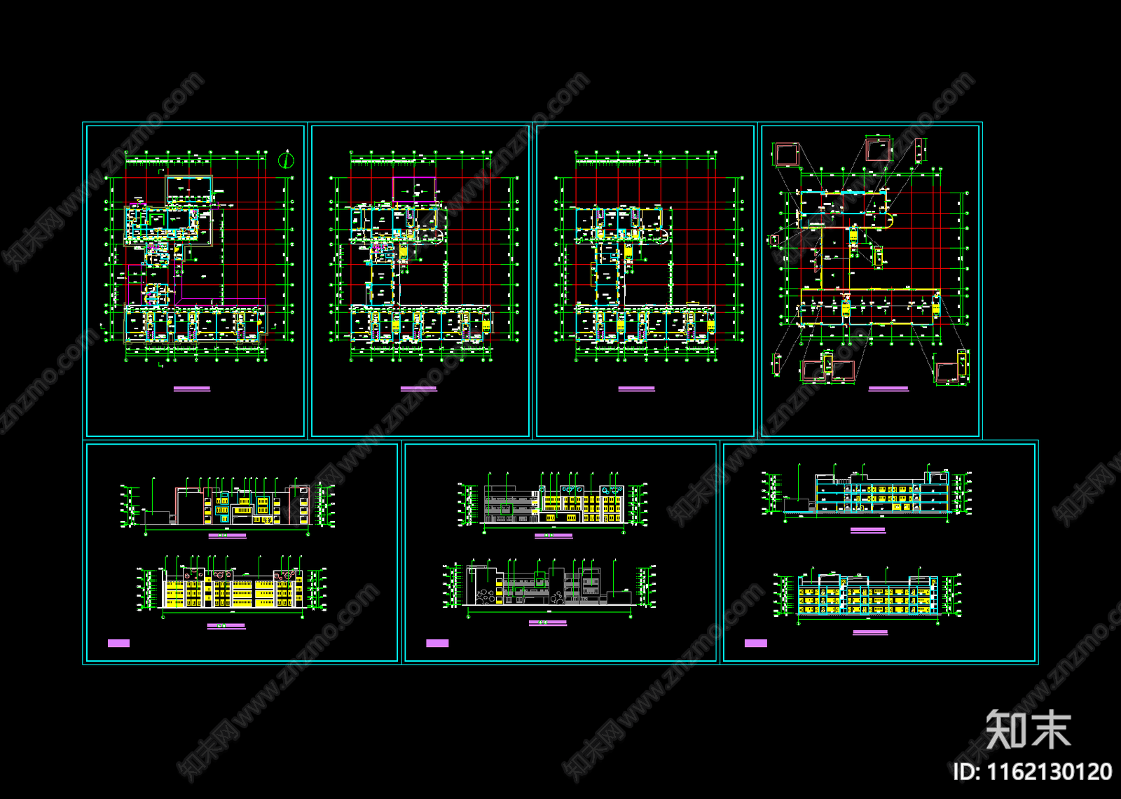 12班幼儿园建筑图纸施工图下载【ID:1162130120】