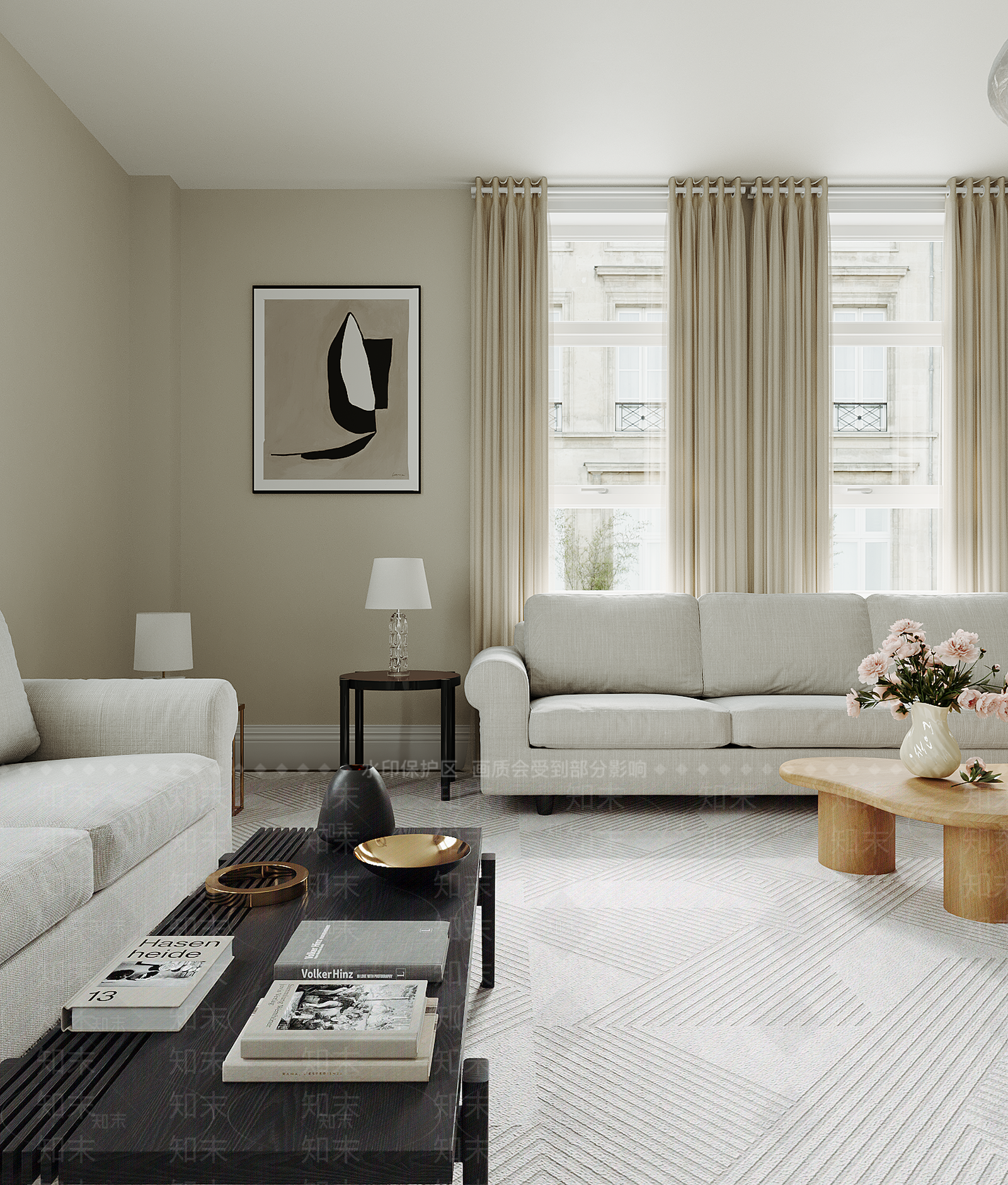 现代摆件组合3D模型下载【ID:1162133406】