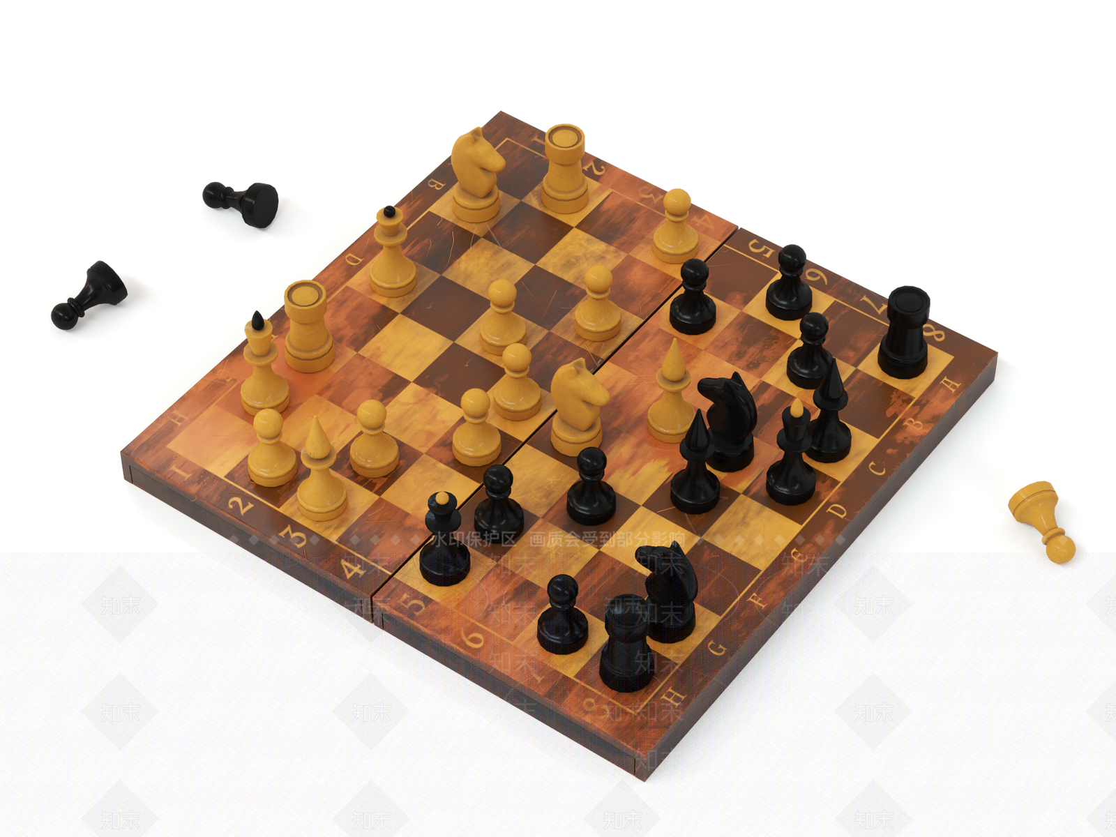 现代国际象棋SU模型下载【ID:1162137403】