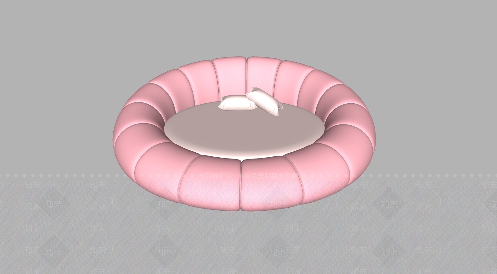 圆床情趣皮质圆床SU模型下载【ID:1162144186】