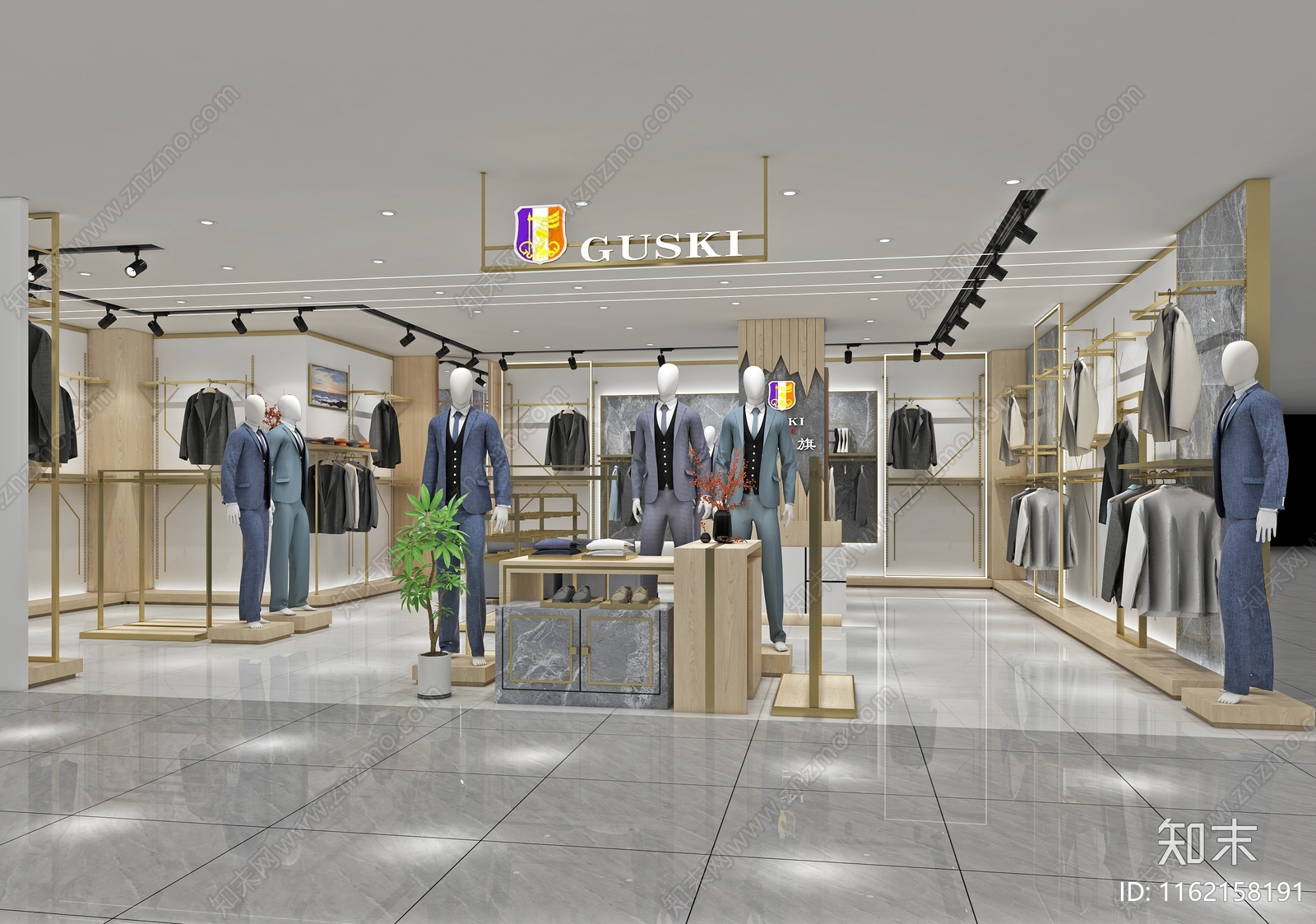 现代服装店3D模型下载【ID:1162158191】