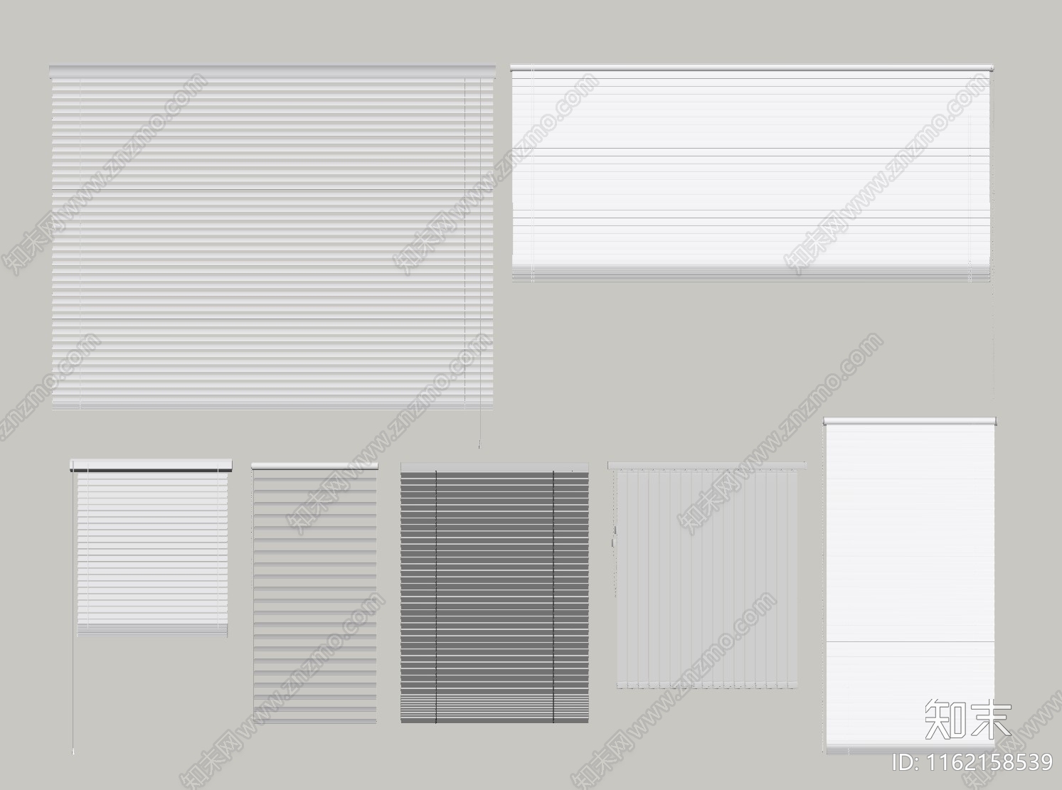 现代百叶帘SU模型下载【ID:1162158539】