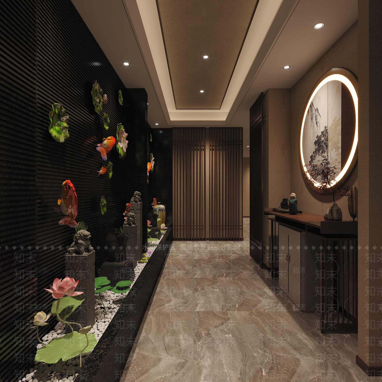 新中式足浴包厢3D模型下载【ID:1162159444】