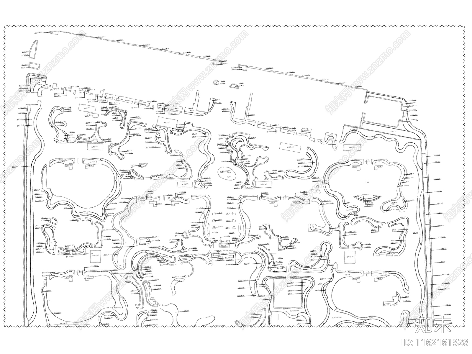 乔木灌木地被种植图施工图下载【ID:1162161328】