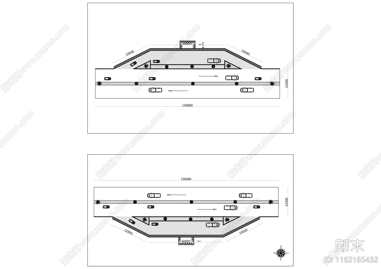 公交专用道布局规划详图施工图下载【ID:1162165432】