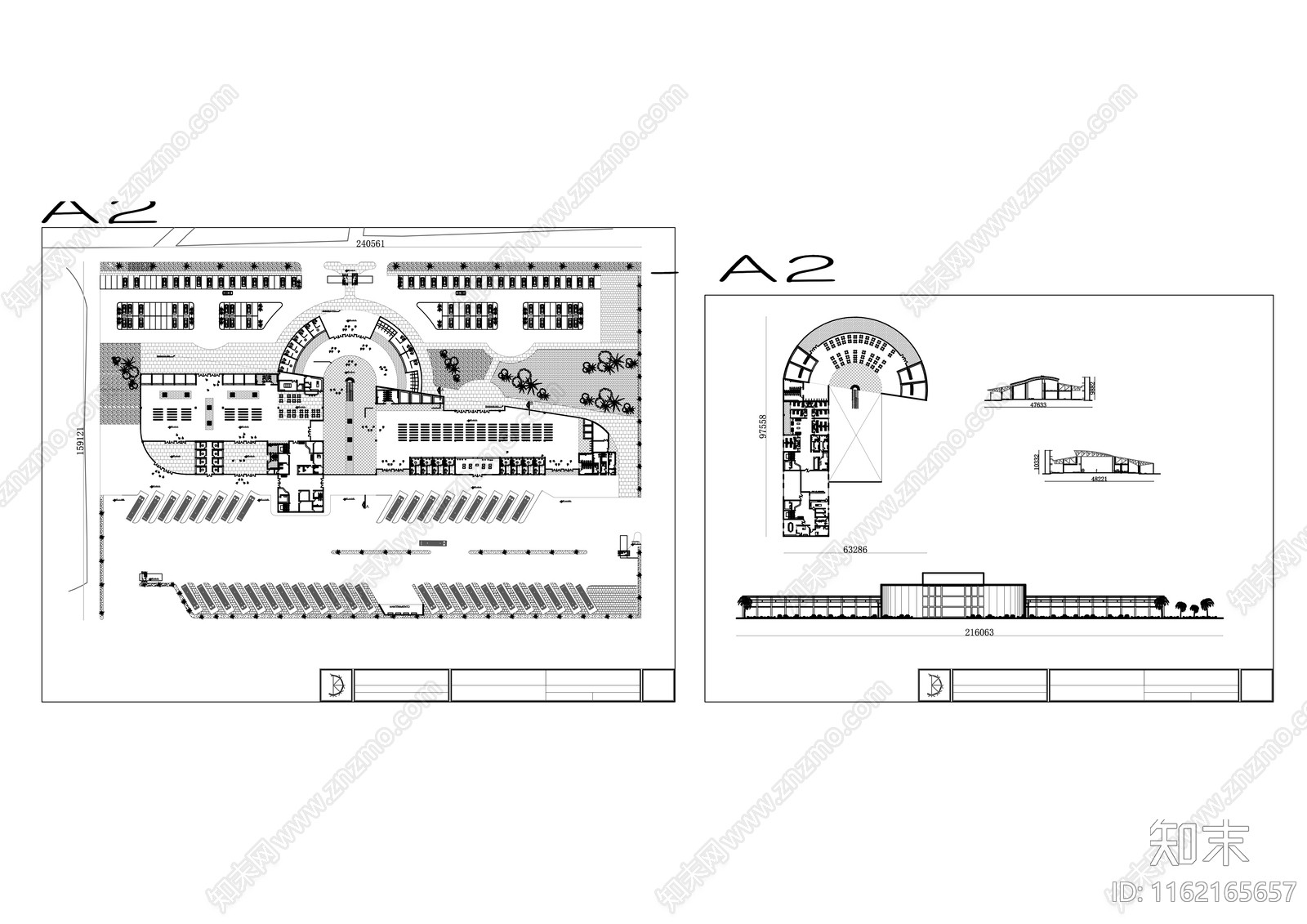 公交总站地面规划图及所有细节施工图下载【ID:1162165657】